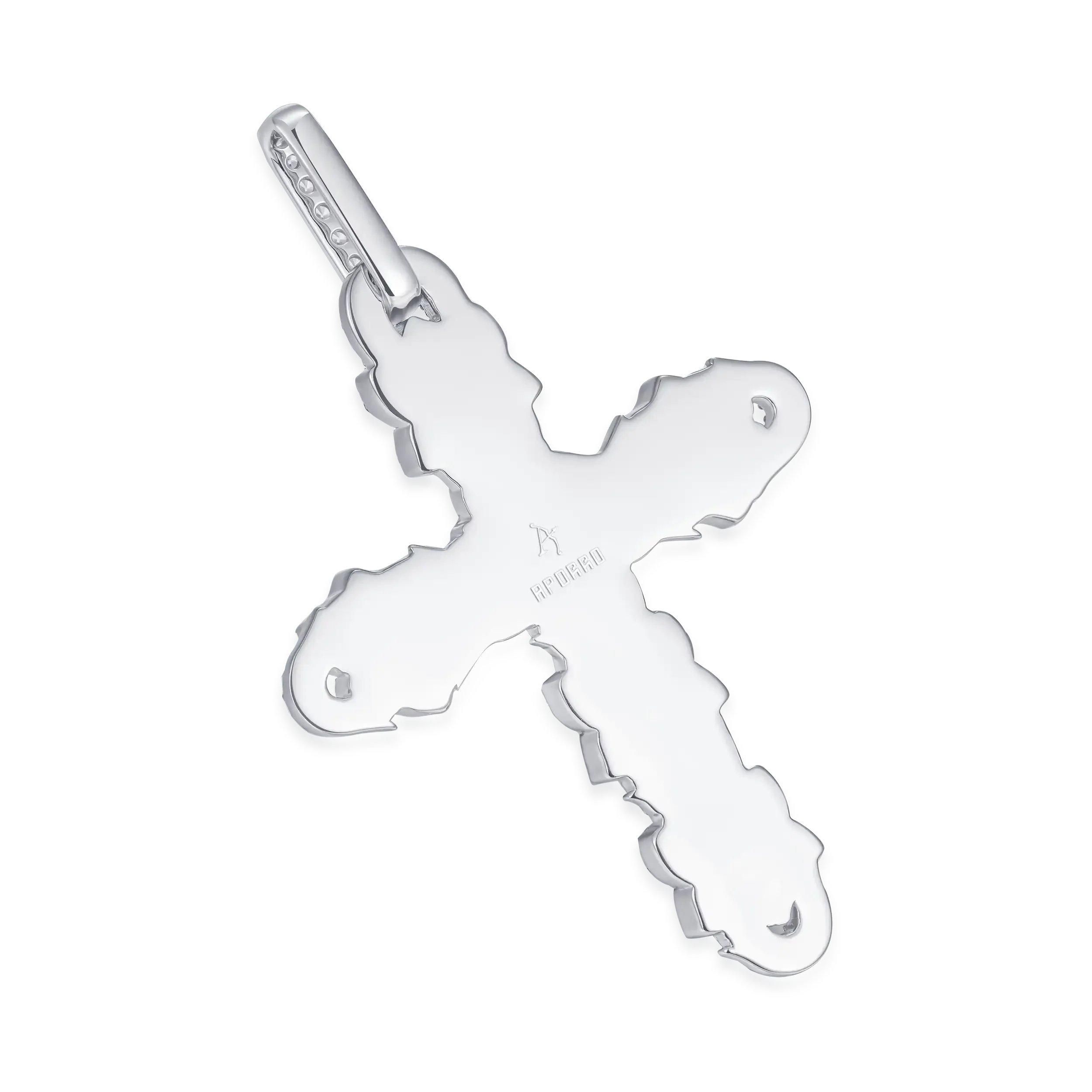 Pearl Rose Cross Pendant