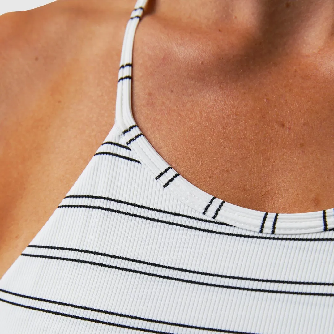 Perseverance Sports Bra (Pinstripe)