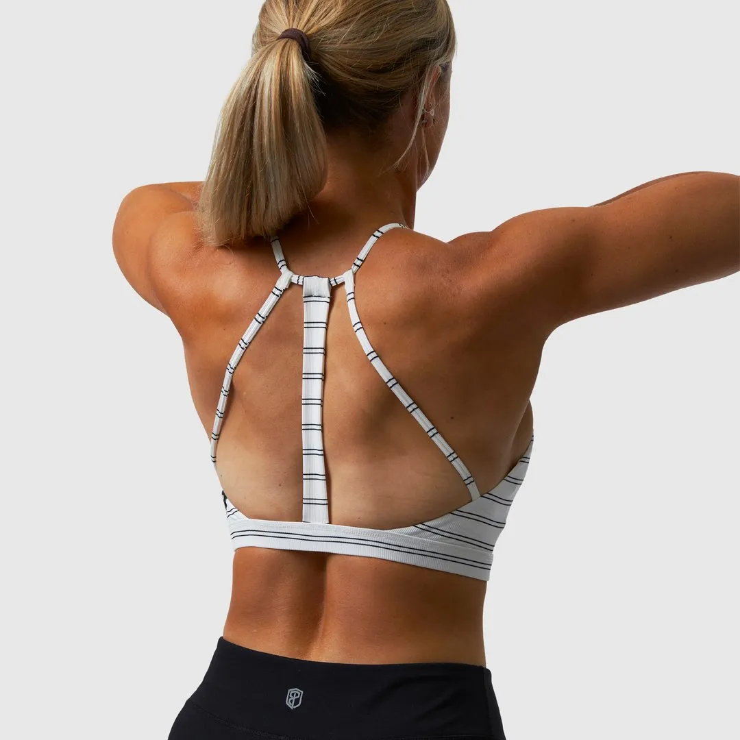 Perseverance Sports Bra (Pinstripe)
