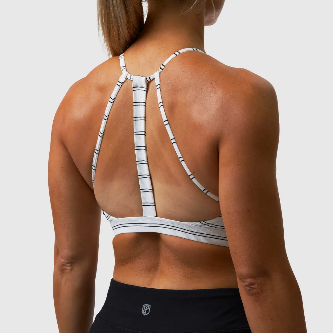 Perseverance Sports Bra (Pinstripe)