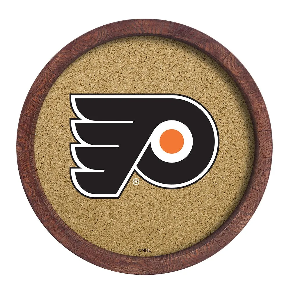 Philadelphia Flyers: Barrel Top Cork Note Board