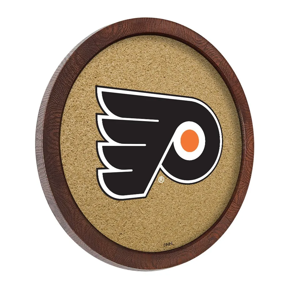 Philadelphia Flyers: Barrel Top Cork Note Board