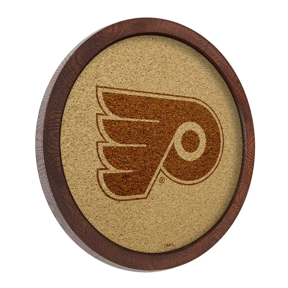 Philadelphia Flyers: Barrel Top Cork Note Board