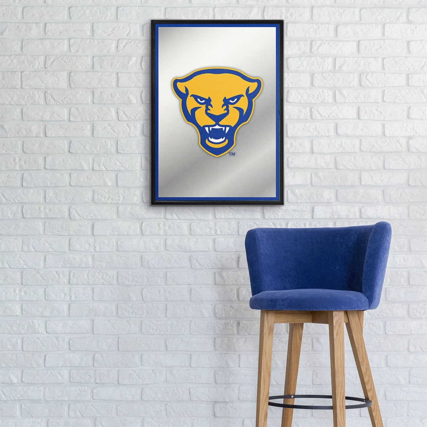 Pitt Panthers: Mascot - Framed Mirrored Wall Sign