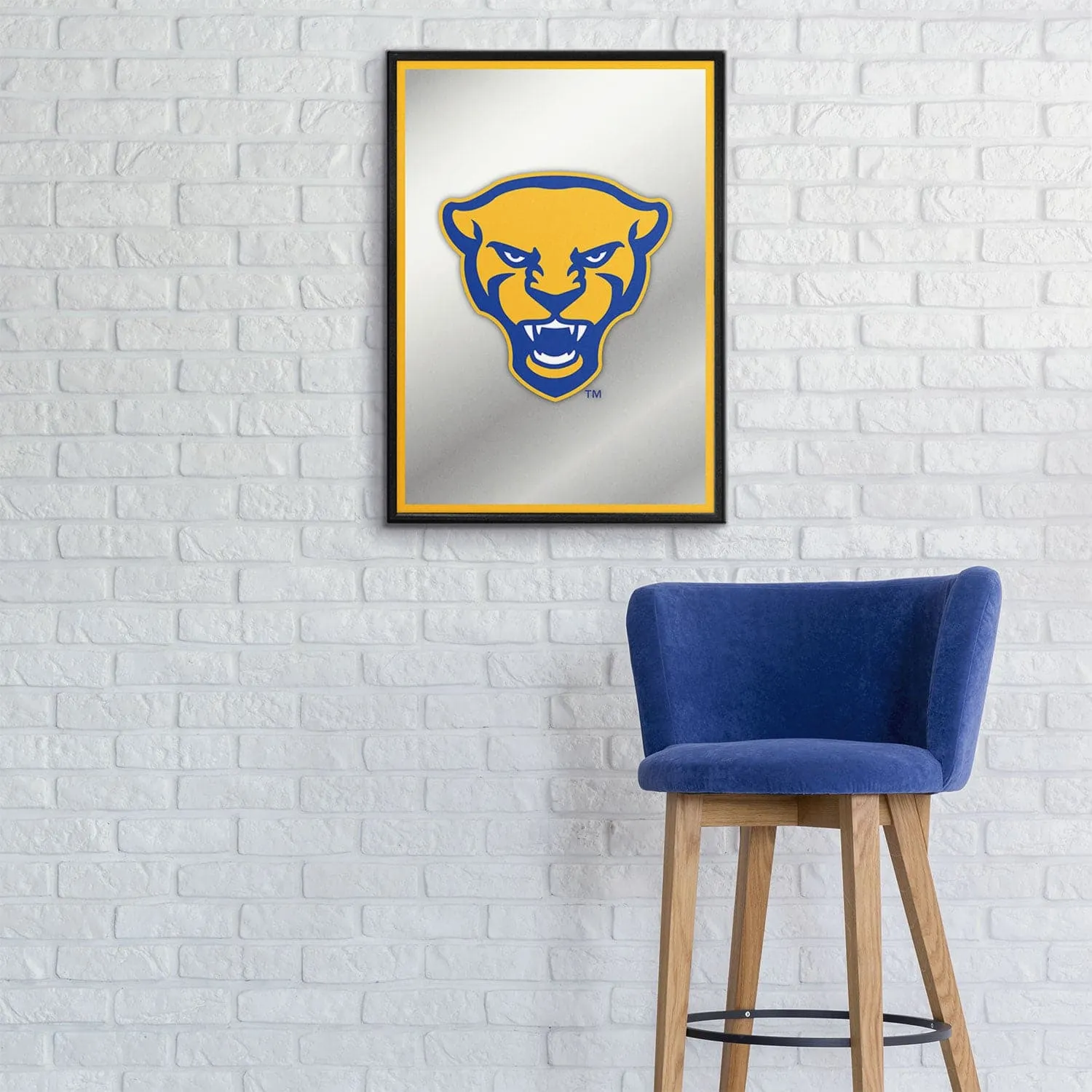 Pitt Panthers: Mascot - Framed Mirrored Wall Sign