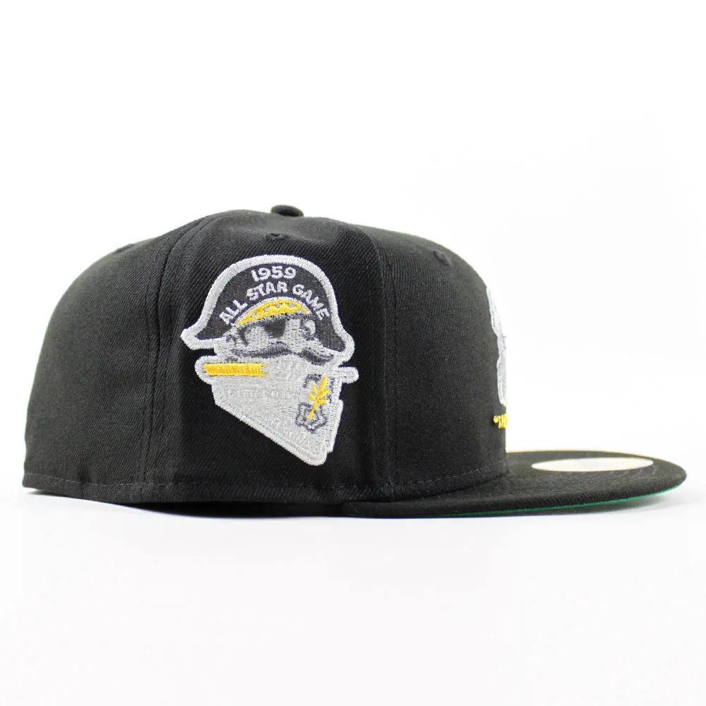 Pittsburgh Pirates 1996 All Star Game 59Fifty New Era Fitted Hats (Metallic Iris Pack Black Blue Green Under Brim)