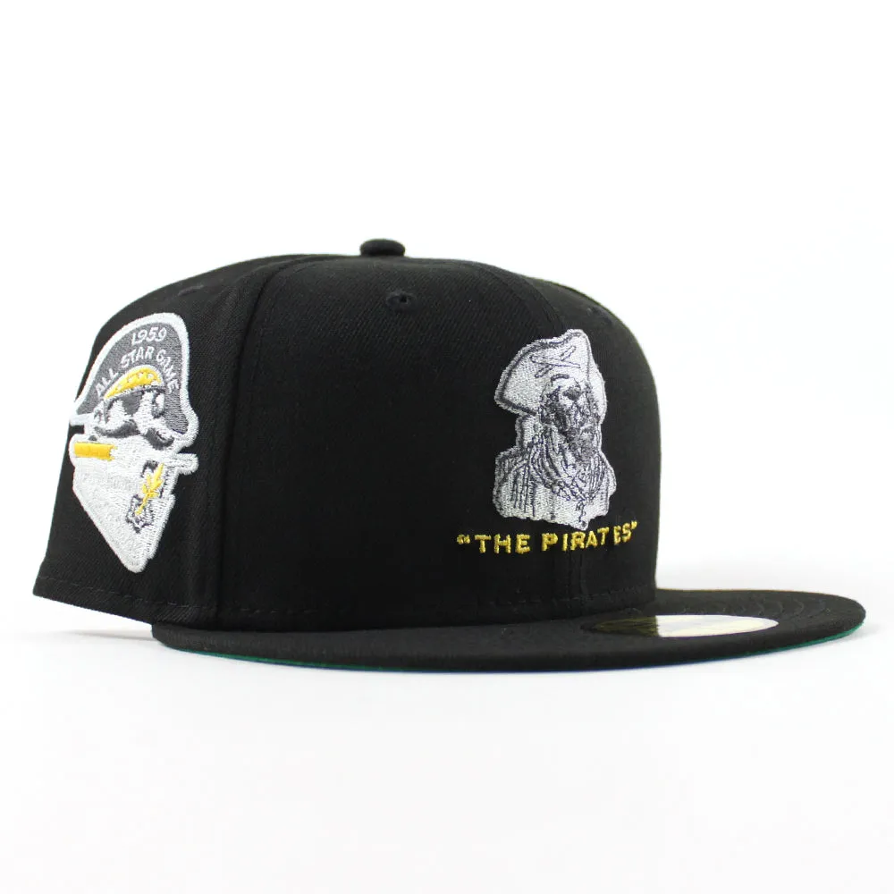 Pittsburgh Pirates 1996 All Star Game 59Fifty New Era Fitted Hats (Metallic Iris Pack Black Blue Green Under Brim)