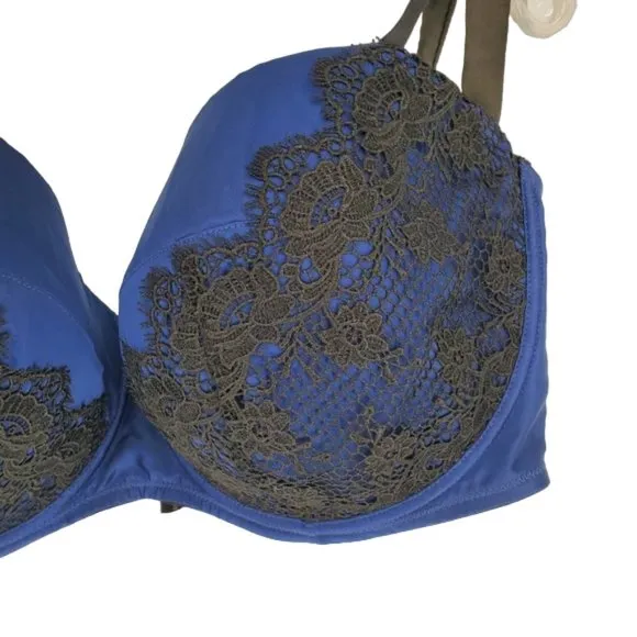 Playful Promises Bra Sexy Lingerie Plus size Curvy Full Coverage Underwire 44I