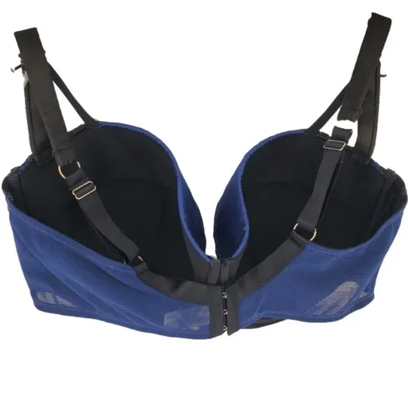Playful Promises Bra Sexy Lingerie Plus size Curvy Full Coverage Underwire 44I