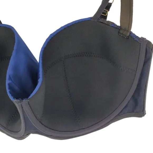 Playful Promises Bra Sexy Lingerie Plus size Curvy Full Coverage Underwire 44I
