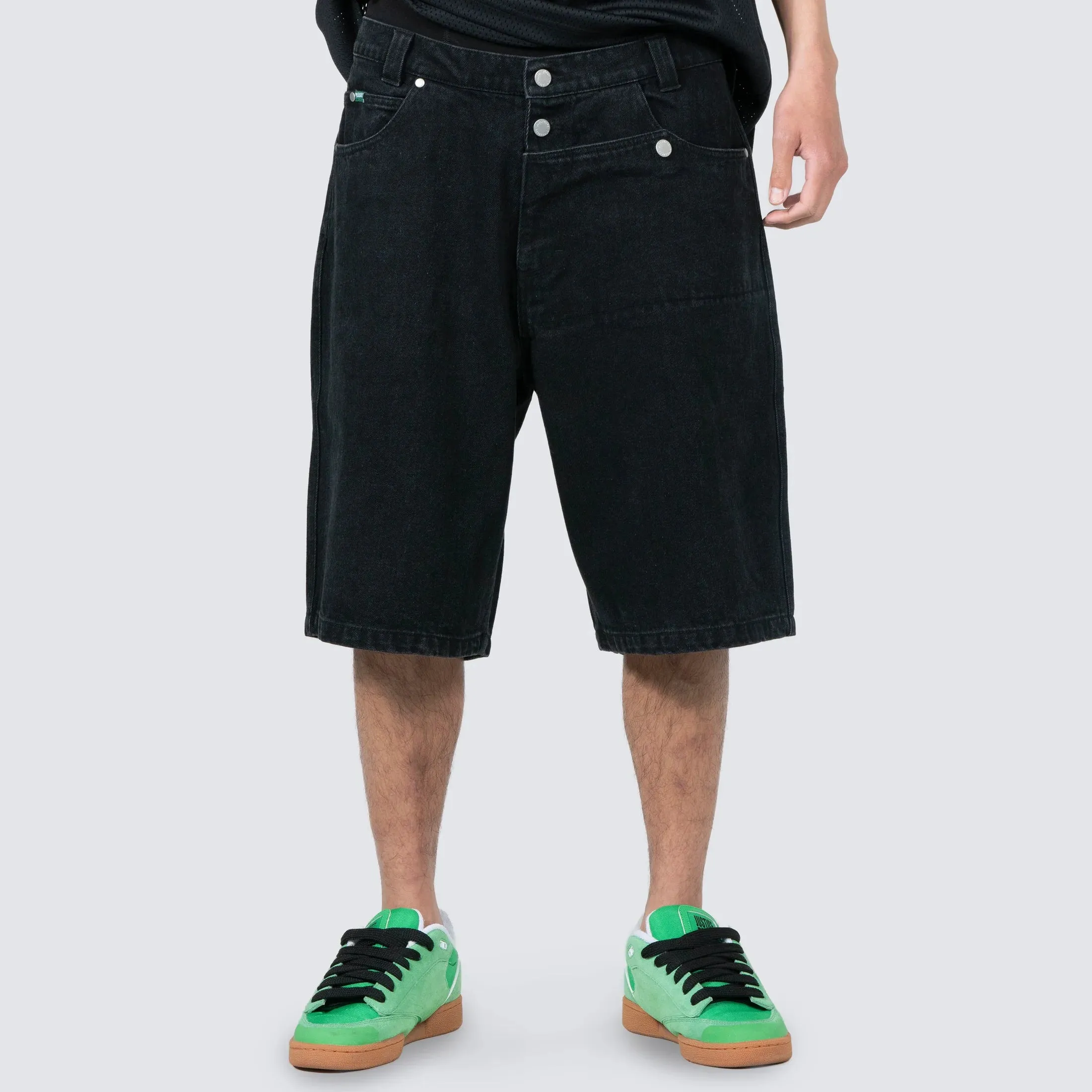 Pleasures Collision Jorts 'Black'