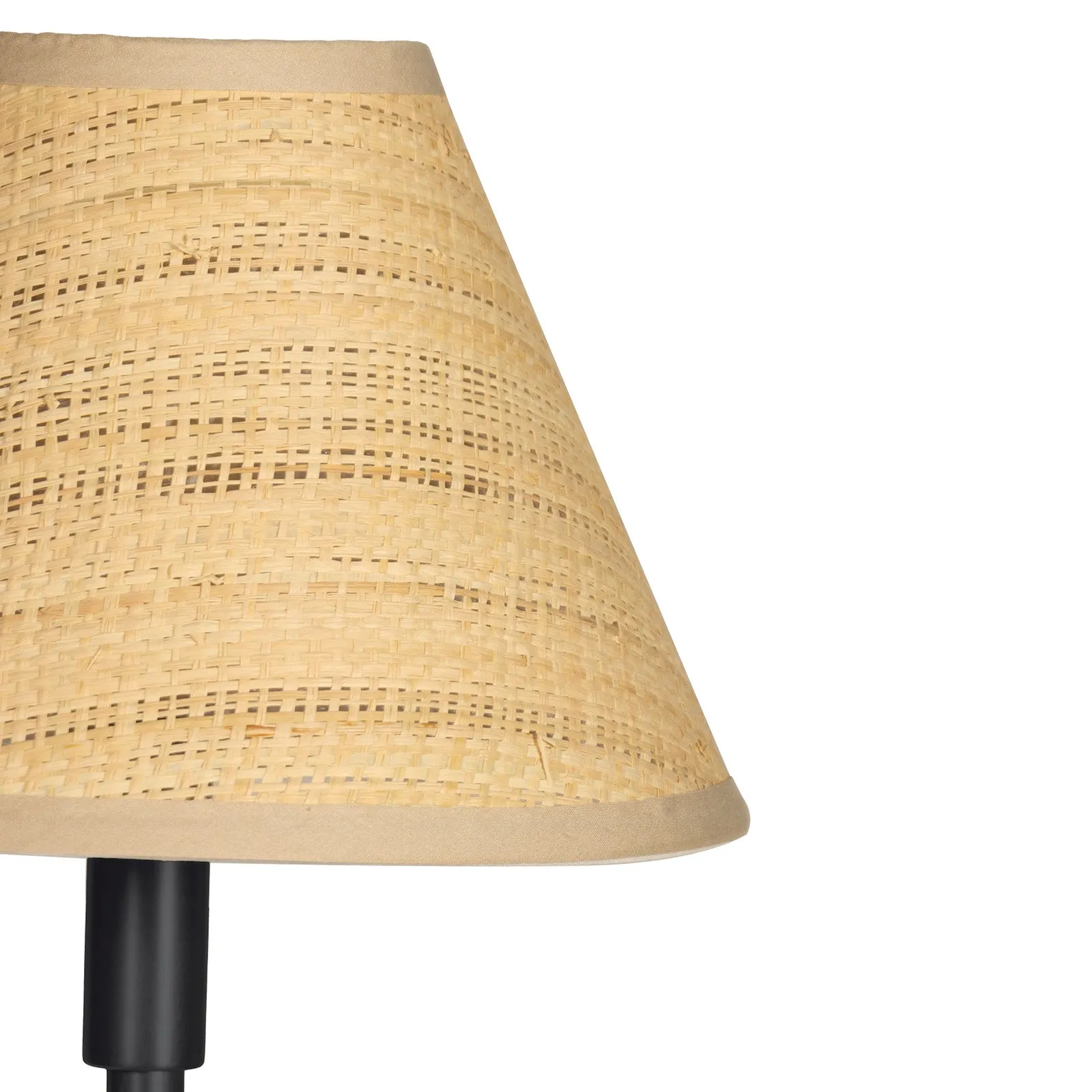 Polly Buffet Lamp (Natural Brass or Blackened Brass with Rattan Shade)