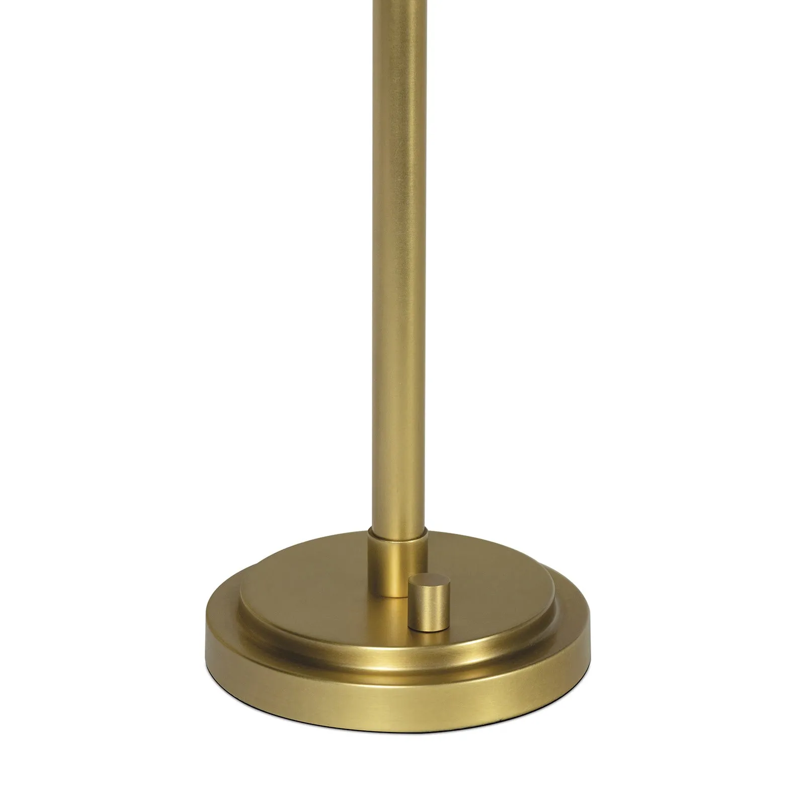 Polly Buffet Lamp (Natural Brass or Blackened Brass with Rattan Shade)