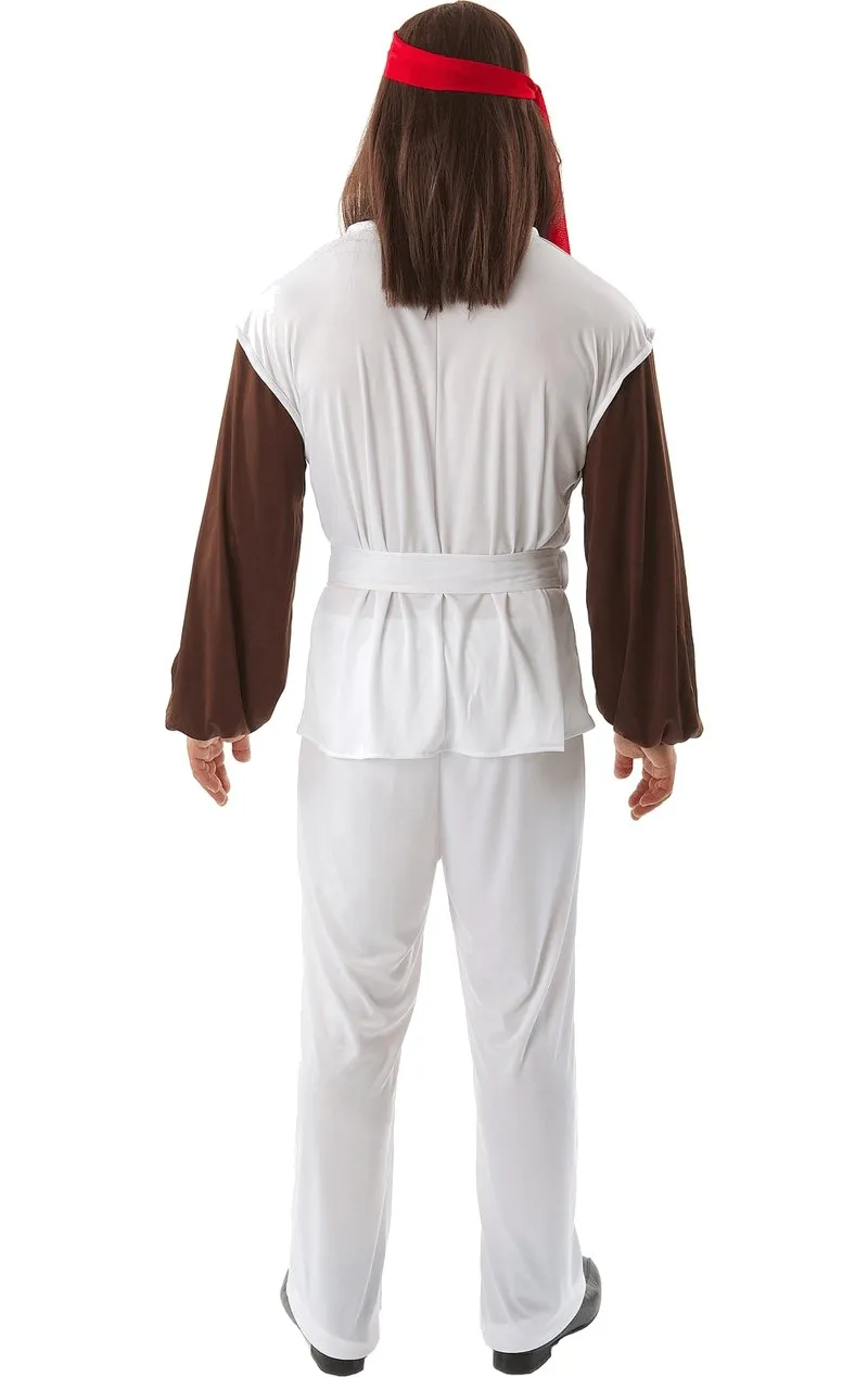 Polyester Paul Fancy Dress Hippie Costume