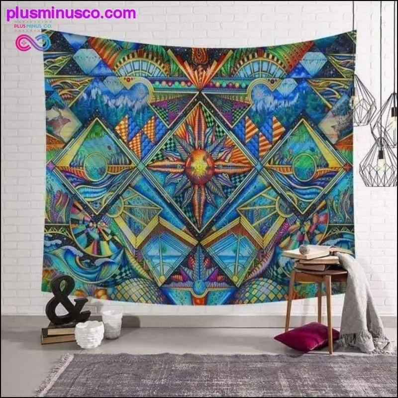 Polyster Hippie Mandala Pattern Tapestry Abstract Painting