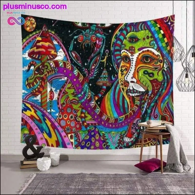 Polyster Hippie Mandala Pattern Tapestry Abstract Painting