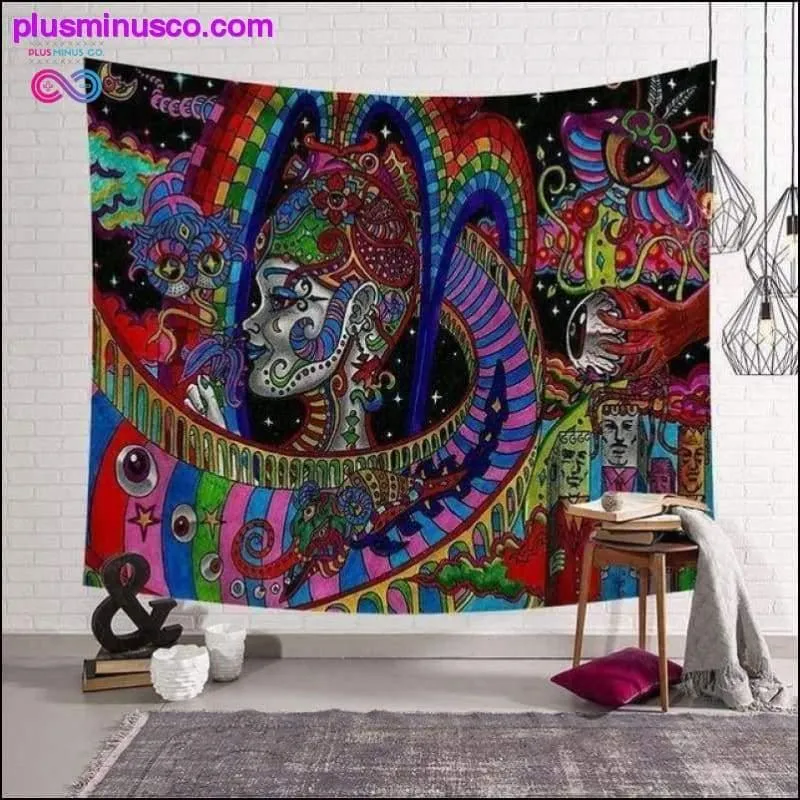Polyster Hippie Mandala Pattern Tapestry Abstract Painting