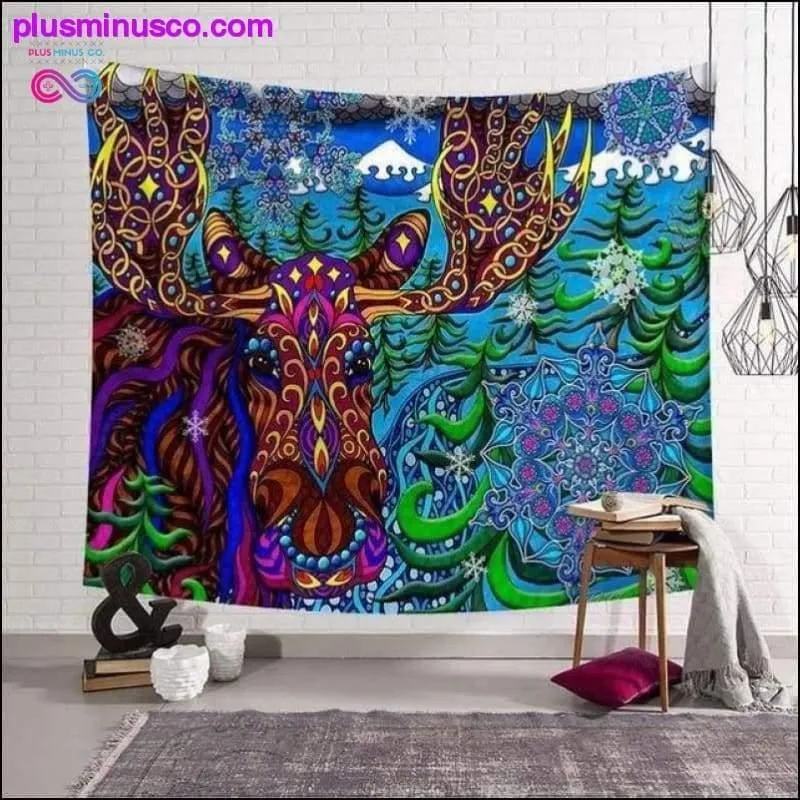 Polyster Hippie Mandala Pattern Tapestry Abstract Painting