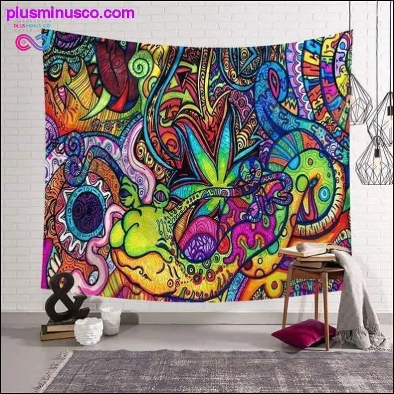 Polyster Hippie Mandala Pattern Tapestry Abstract Painting