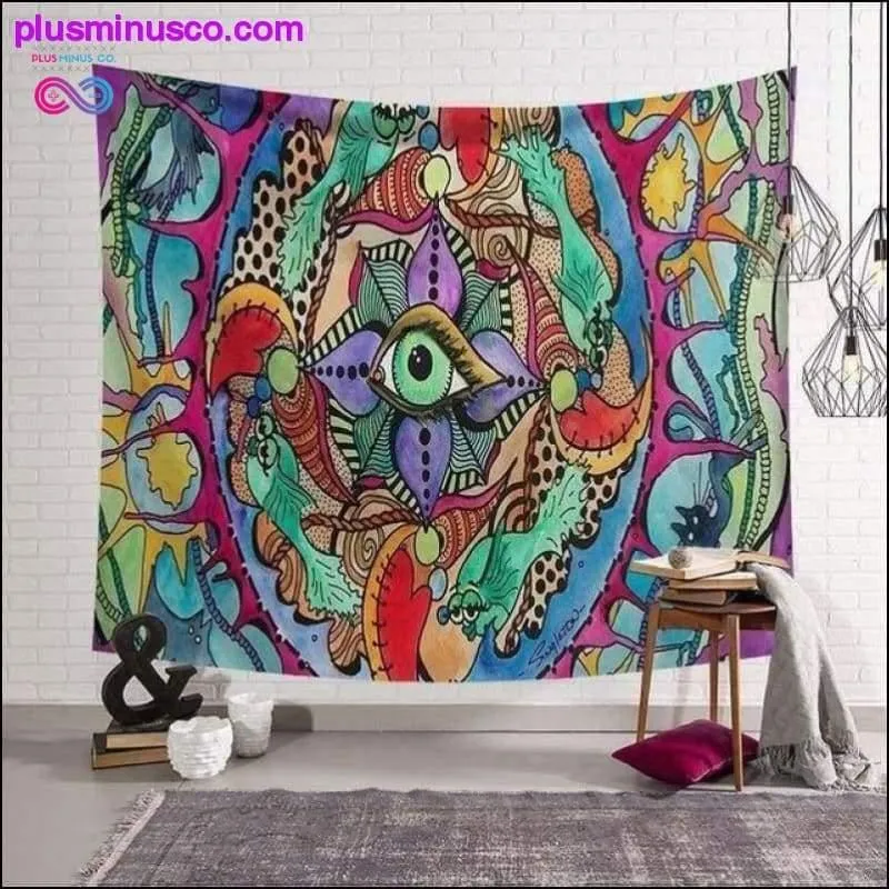 Polyster Hippie Mandala Pattern Tapestry Abstract Painting