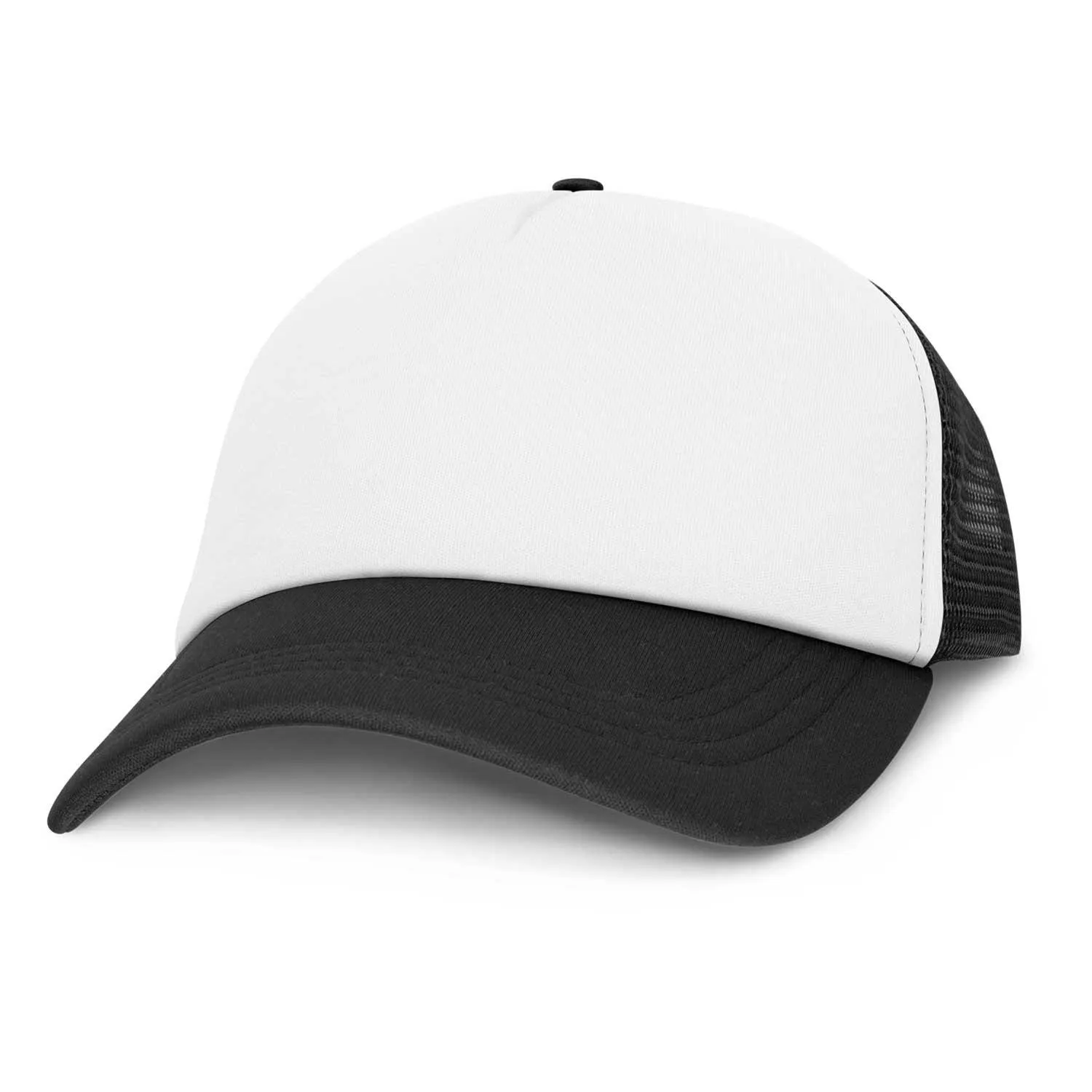 Premium Mesh Cap- White Front(SHW-08T)