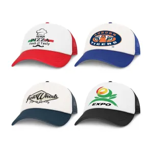 Premium Mesh Cap- White Front(SHW-08T)