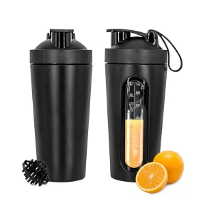 Premium Stainless Steel Sports Shaker Bottle – 700ML Protein Mixer with Scale – Leak-Proof Gym Fitness Water Bottle – Ideal for Protein Powder & Smoothies – Outdoor & Travel Friendly