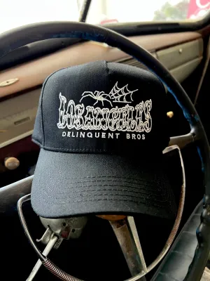 "Good times,Bad times" 5 Panel Snapback Cap in Black