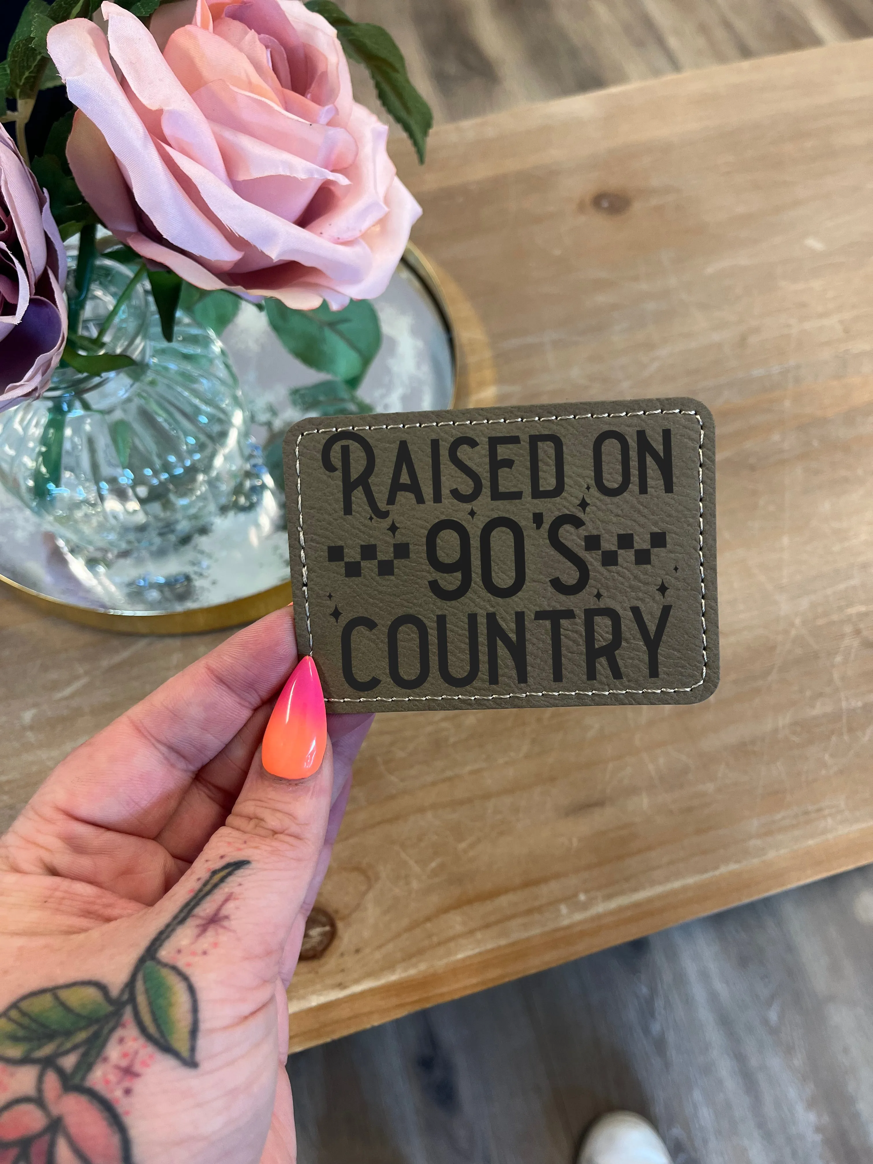 Raised On Country Hat Patch