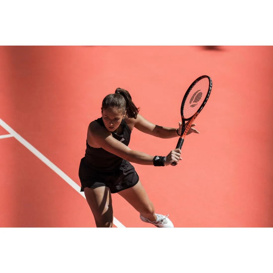 Raquette de tennis adulte - ARTENGO TR990 POWER PRO Rouge Noir 300g