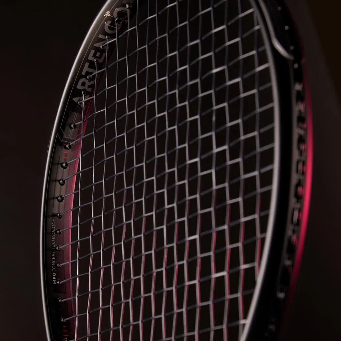 Raquette de tennis adulte - ARTENGO TR990 POWER PRO Rouge Noir 300g