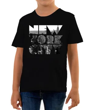 Reality Glitch New York City Skyline Kids T-Shirt
