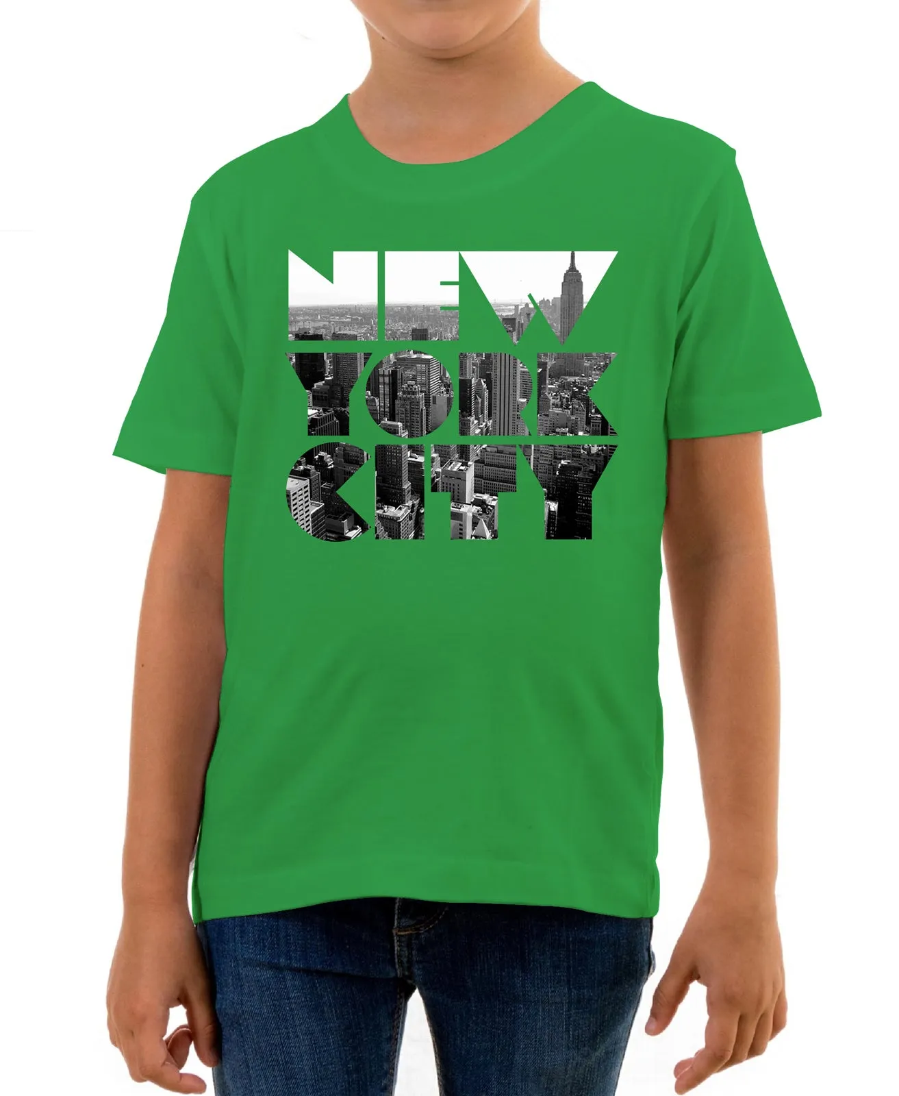Reality Glitch New York City Skyline Kids T-Shirt