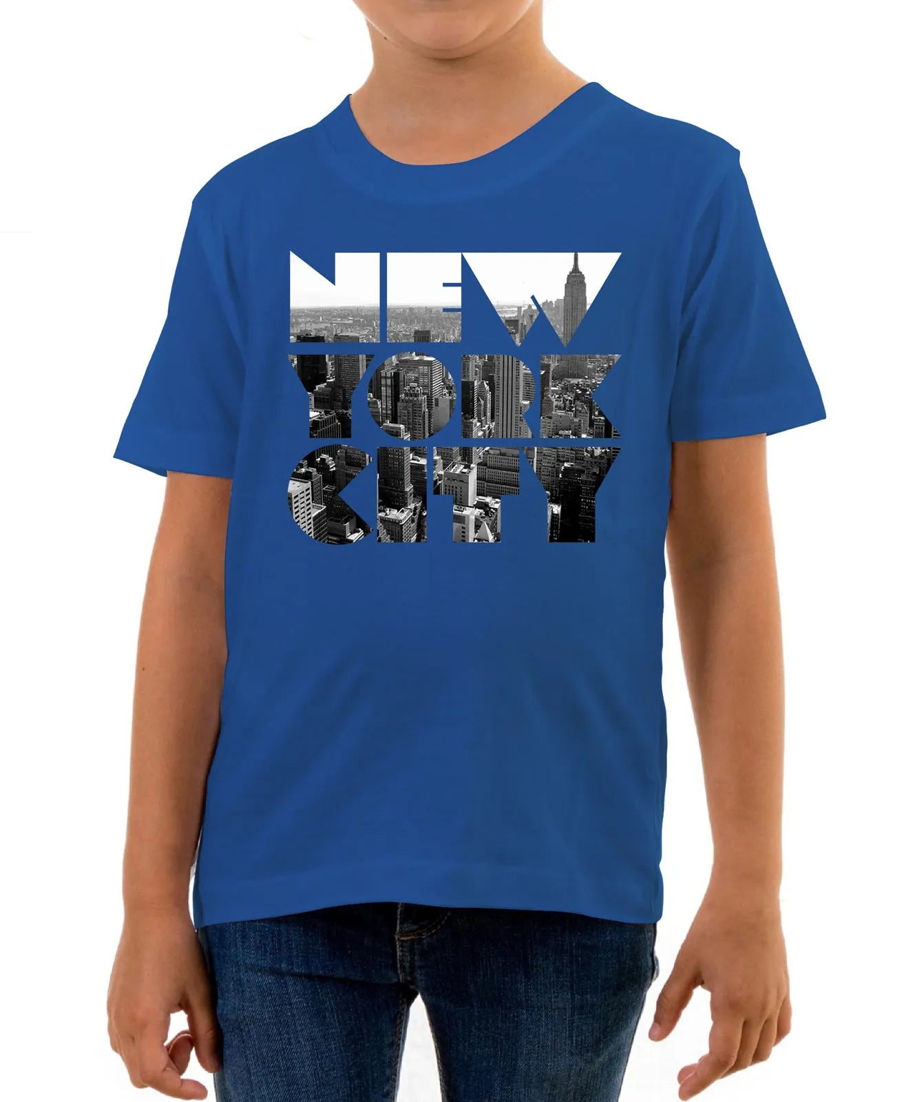 Reality Glitch New York City Skyline Kids T-Shirt