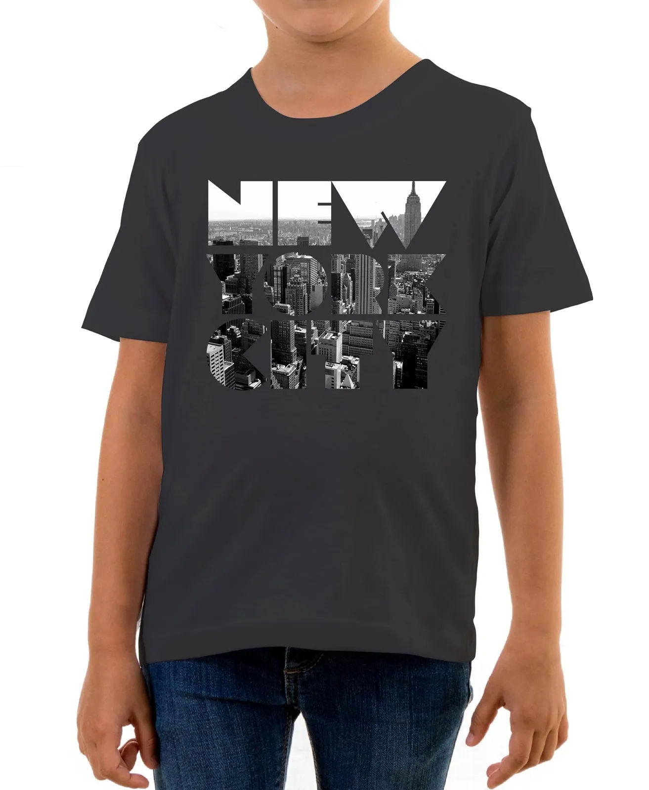 Reality Glitch New York City Skyline Kids T-Shirt