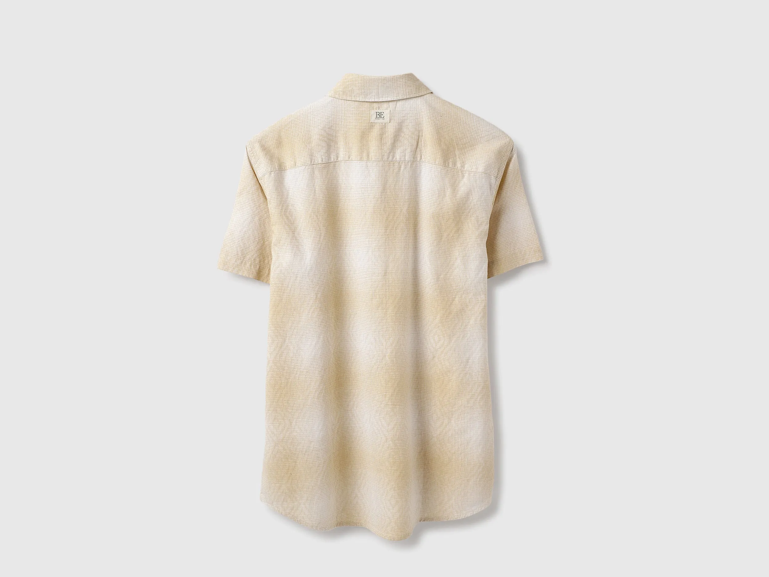 Regular Fit Spread Collar Checkered Shirt
