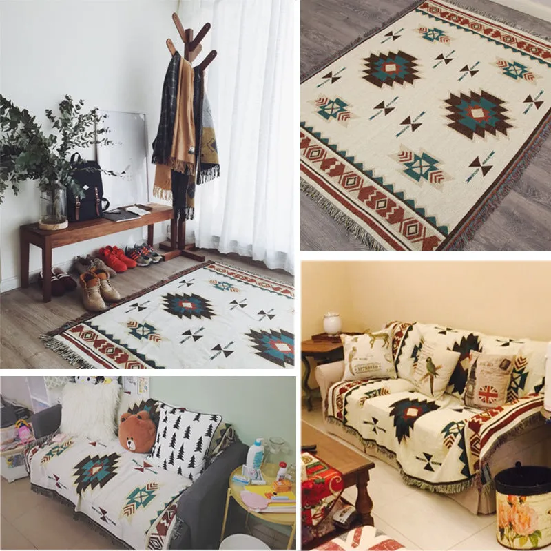 Retro Casual Sofa Cover Blanket