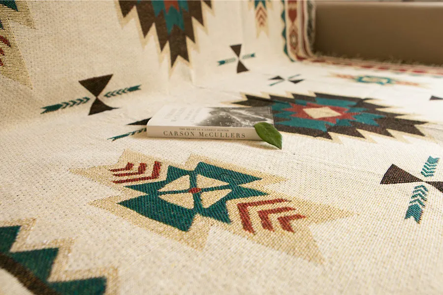 Retro Casual Sofa Cover Blanket