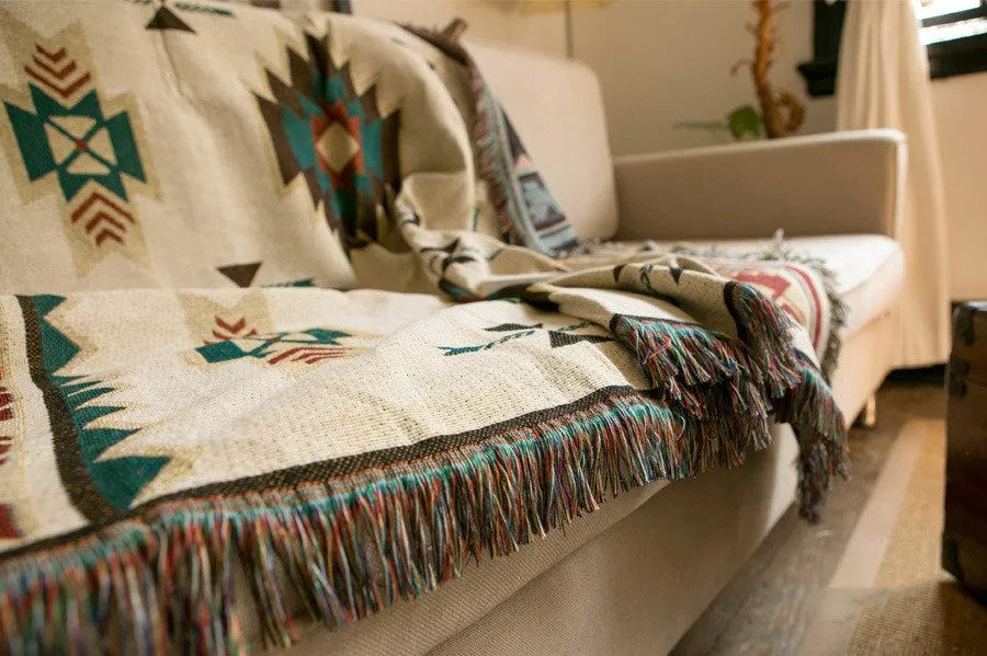 Retro Casual Sofa Cover Blanket