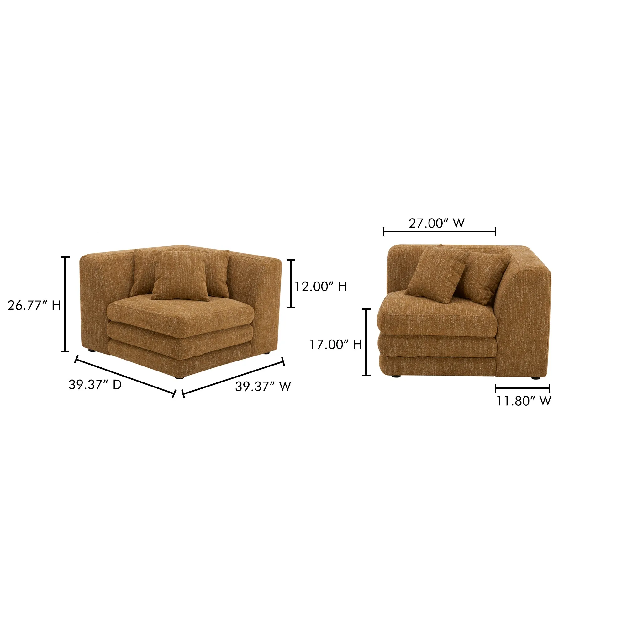 Retro-Chic Modular Corner Lounger