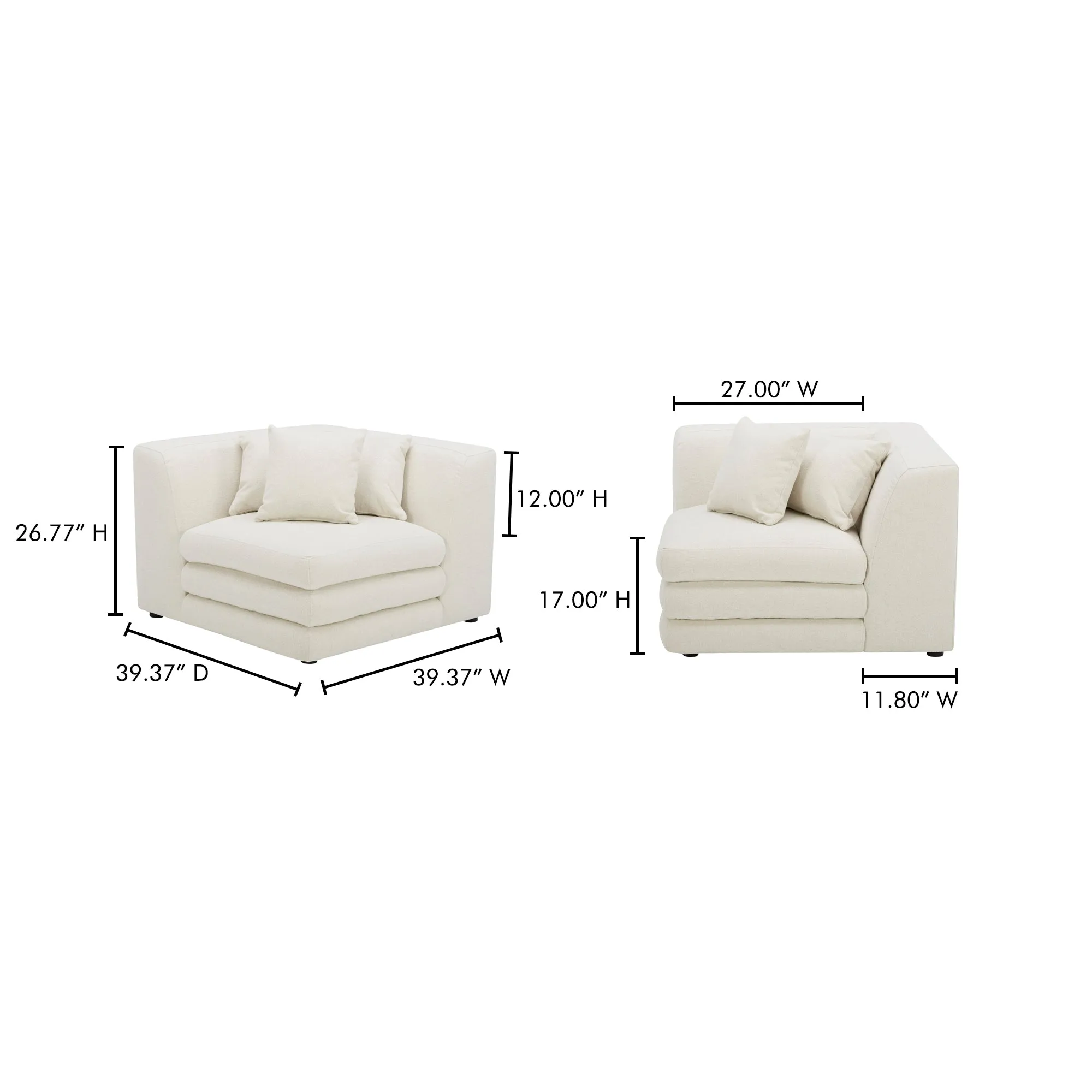 Retro-Chic Modular Corner Lounger