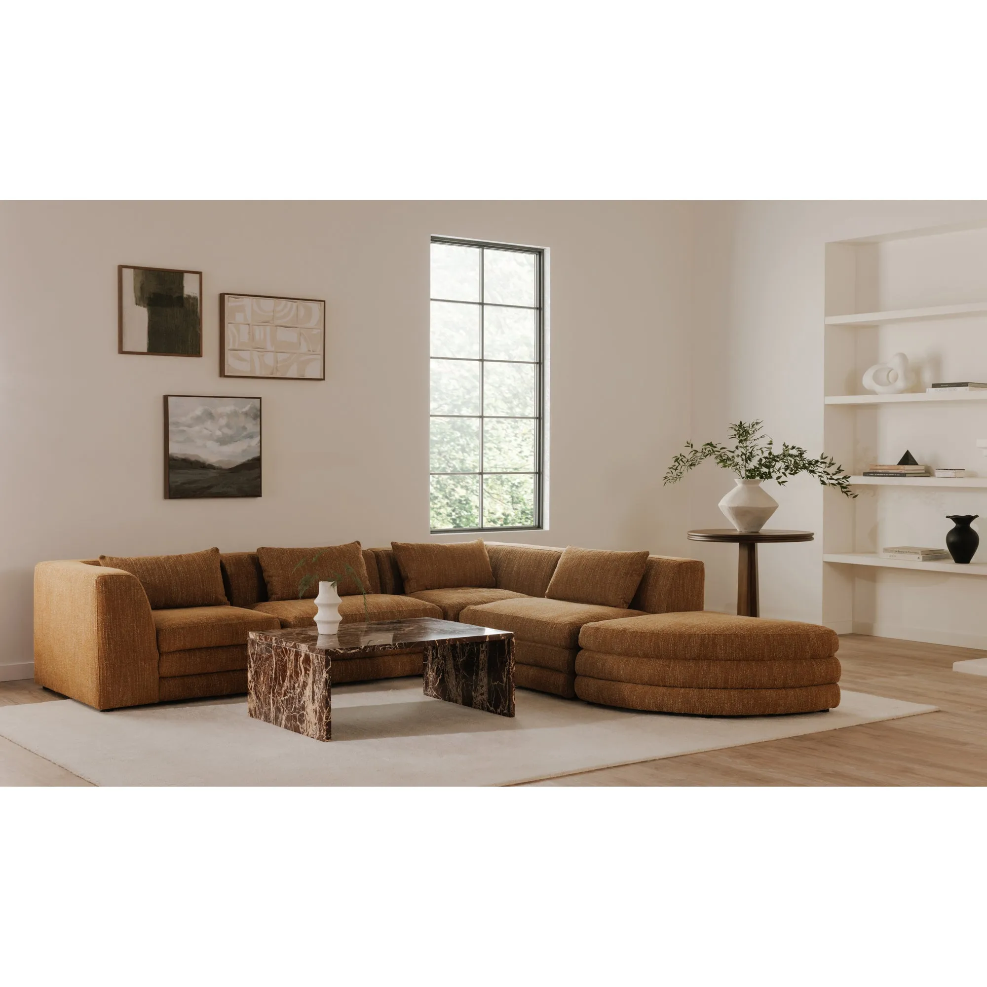 Retro-Chic Modular Corner Lounger
