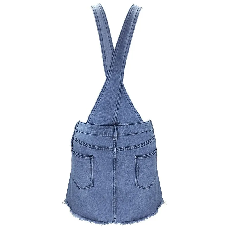 Retro Denim Flower Power Dungarees