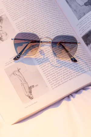 Retro Style Hexagon Square Wire Sunglasses