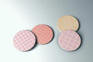 Retro Surf Style Stone Coasters - Set of 4 | Good Vibrations Collection