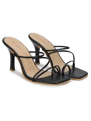 Retro Walk Women Fashion Sling Heels (Size-UK-6) (Color-BLACK)