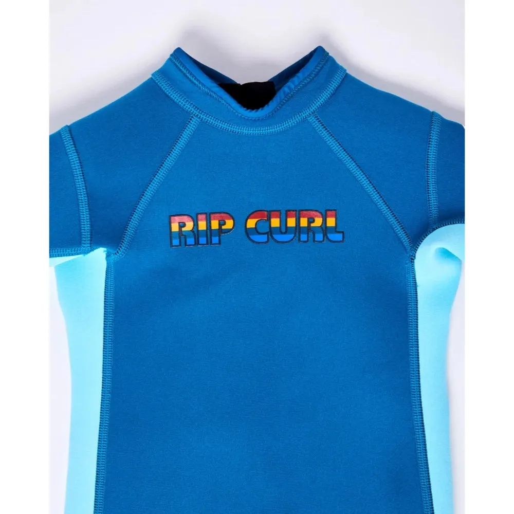 RIP CURL GROMS OMEGA 1.5MM BACK ZIP AQUA