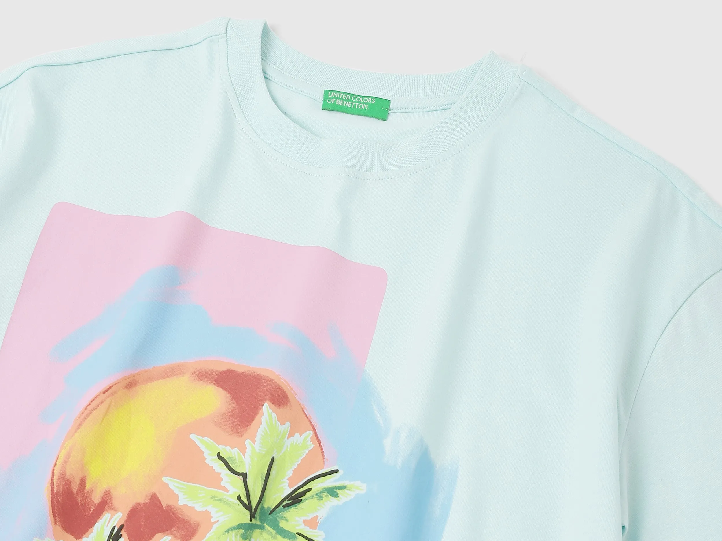 Round Neck Tropical T-shirt