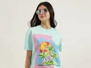 Round Neck Tropical T-shirt