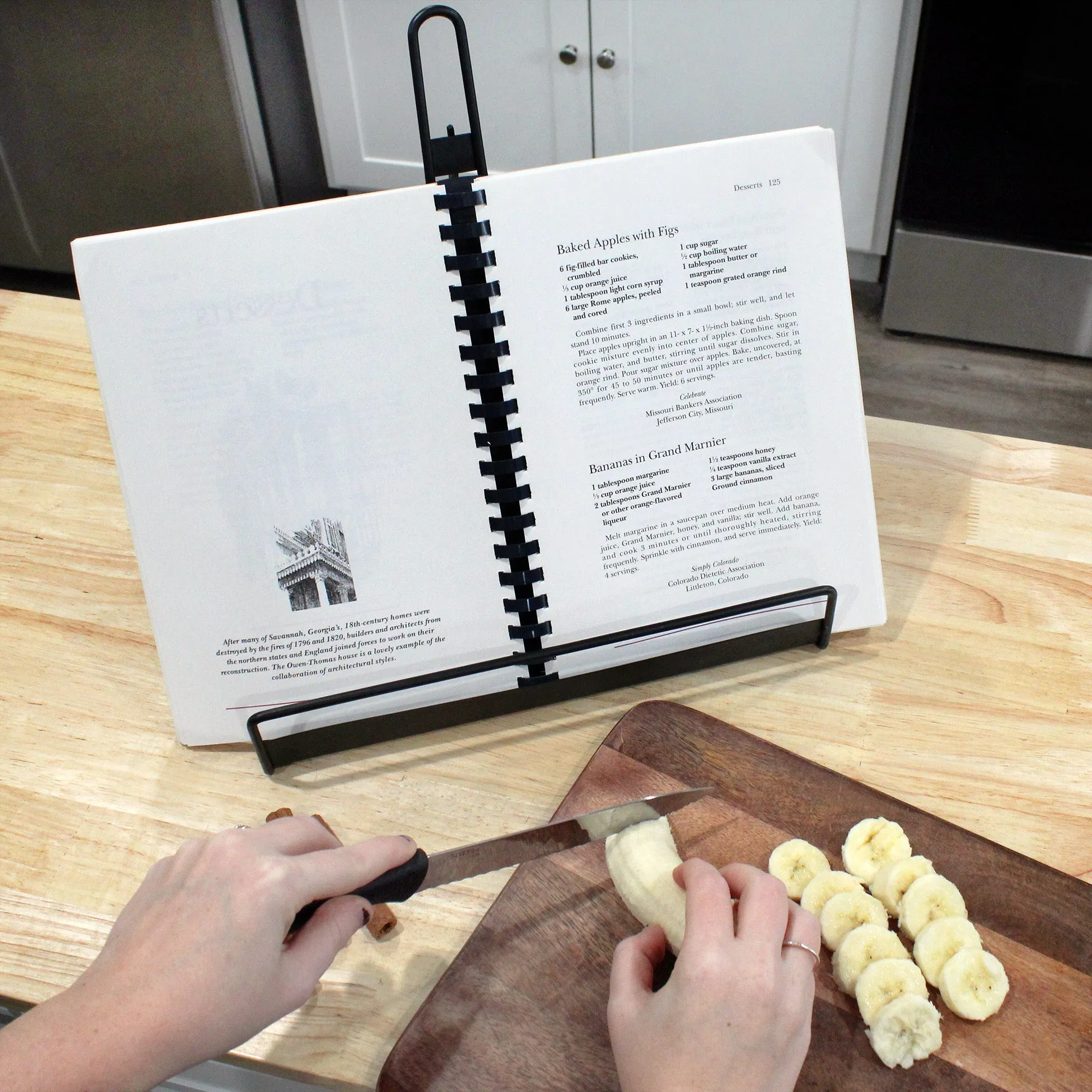 Rustic Black Metal Cookbook Stand (Case of 6)